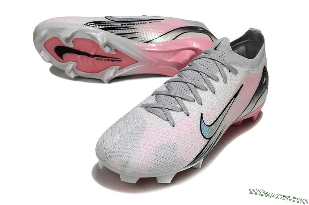 Nike Air Zoom Mercurial Vapor 16 Elite FG Firm Ground Soccer Cleats - Pink/Silver/Black 3