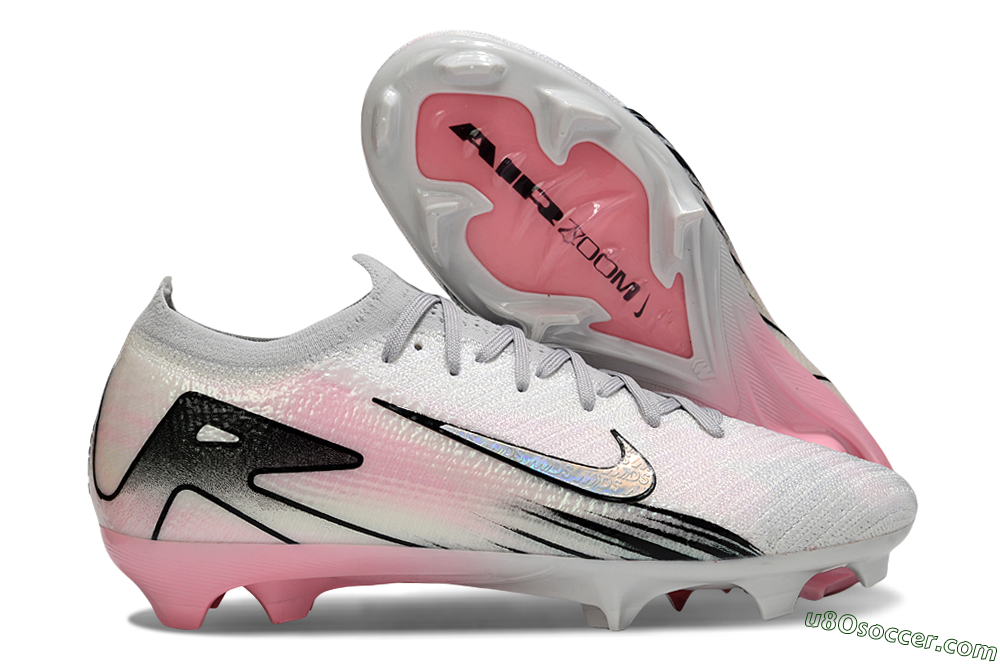 Nike Air Zoom Mercurial Vapor 16 Elite FG Firm Ground Soccer Cleats - Pink/Silver/Black 1