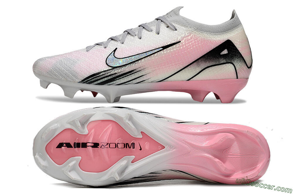 Nike Air Zoom Mercurial Vapor 16 Elite FG Firm Ground Soccer Cleats - Pink/Silver/Black 0