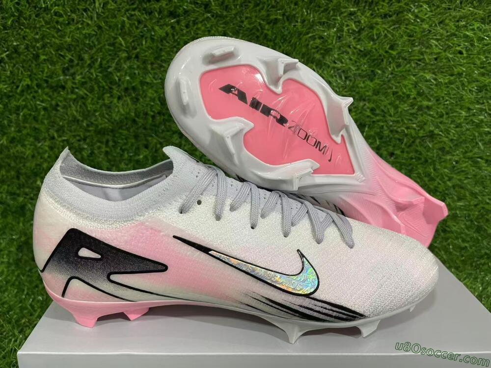 Nike Air Zoom Mercurial Vapor 16 Elite FG Firm Ground Soccer Cleats - Pink/Silver/Black
