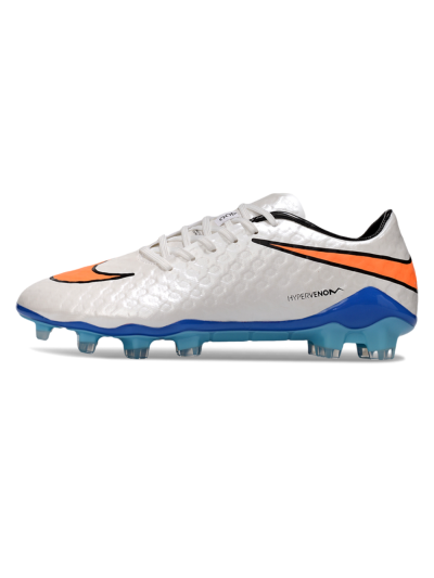 Nike Hypervenom Phantom FG Firm Ground Soccer Cleats - White/Orange/Black