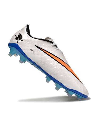 Nike Hypervenom Phantom FG Firm Ground Soccer Cleats - White/Orange/Black