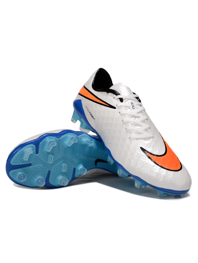 Nike Hypervenom Phantom FG Firm Ground Soccer Cleats - White/Orange/Black
