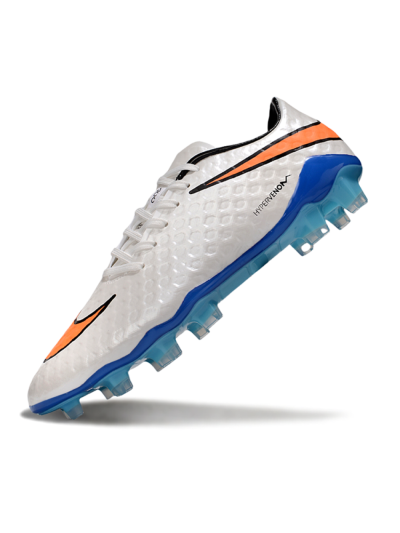 Nike Hypervenom Phantom FG Firm Ground Soccer Cleats - White/Orange/Black