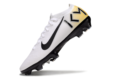KM x Nike Air Zoom Mercurial Vapor 16 Elite FG Firm Ground Soccer Cleats - White/Black/Yellow