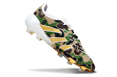 Adidas Predator 25 Elite FG Firm Ground Soccer Cleats - Camo/White/Gold