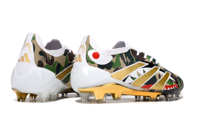 Adidas Predator 25 Elite FG Firm Ground Soccer Cleats - Camo/White/Gold
