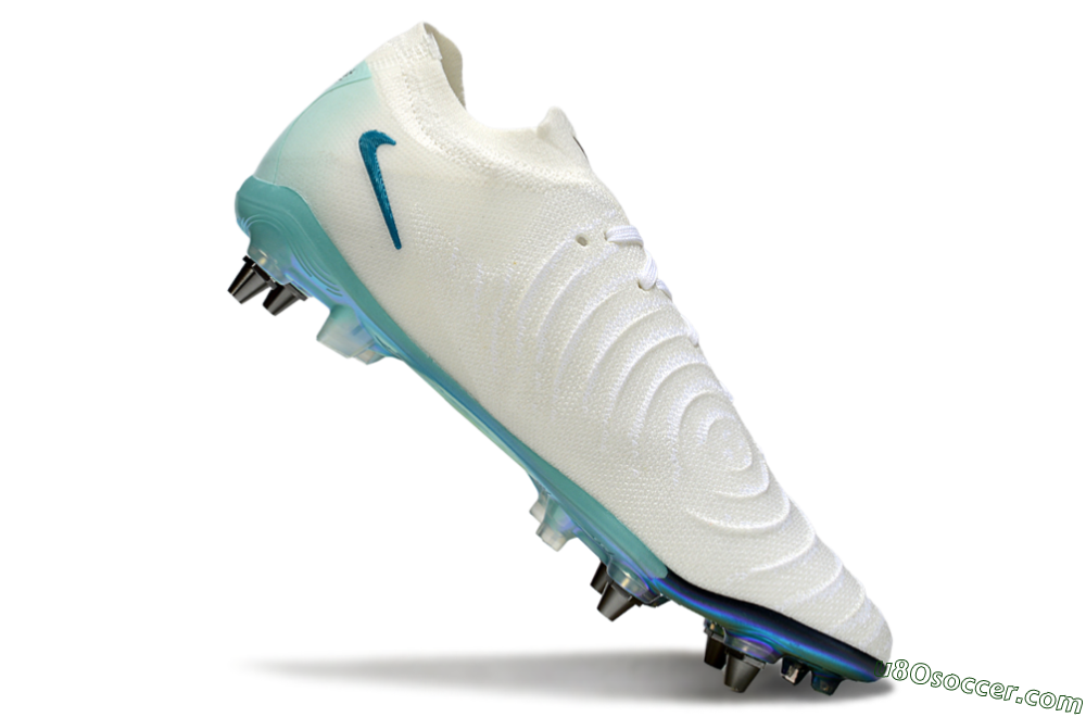 Nike Phantom GX 2 Elite SG Soft Ground Soccer Cleats - White/Blue/Gold 4