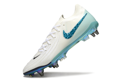 Nike Phantom GX 2 Elite SG Soft Ground Soccer Cleats - White/Blue/Gold