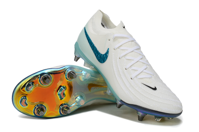 Nike Phantom GX 2 Elite SG Soft Ground Soccer Cleats - White/Blue/Gold