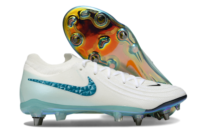 Nike Phantom GX 2 Elite SG Soft Ground Soccer Cleats - White/Blue/Gold
