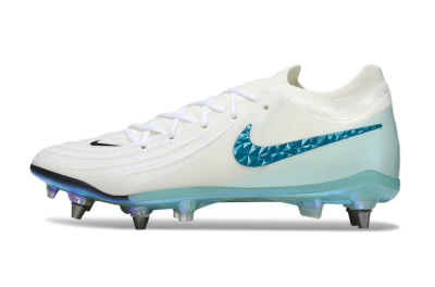 Nike Phantom GX 2 Elite SG Soft Ground Soccer Cleats - White/Blue/Gold