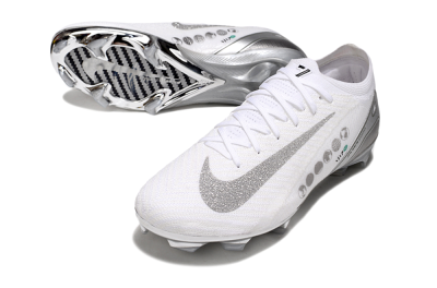 Nike Air Zoom Mercurial Vapor 16 Elite FG Firm Ground Soccer Cleats - White/Silver/Black