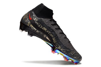 Nike Air Zoom Mercurial Superfly 10 Elite FG Firm Ground Soccer Cleats - Black/Grey/Red