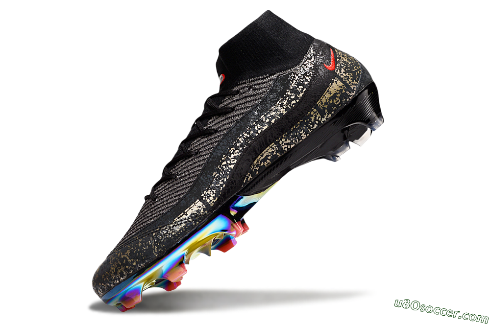 Nike Air Zoom Mercurial Superfly 10 Elite FG Firm Ground Soccer Cleats - Black/Grey/Red 5