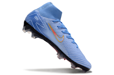 Nike Air Zoom Mercurial Superfly 10 Elite FG Firm Ground Soccer Cleats - Blue/Pink/Gold