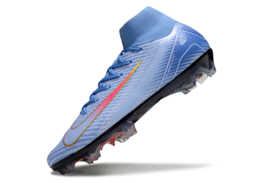 Nike Air Zoom Mercurial Superfly 10 Elite FG Firm Ground Soccer Cleats - Blue/Pink/Gold