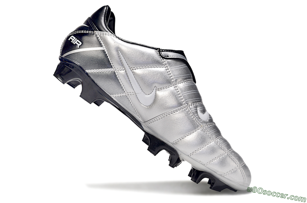 Nike Air Zoom Total 90 III FG Firm Ground Soccer Cleats - Silver/Black 4
