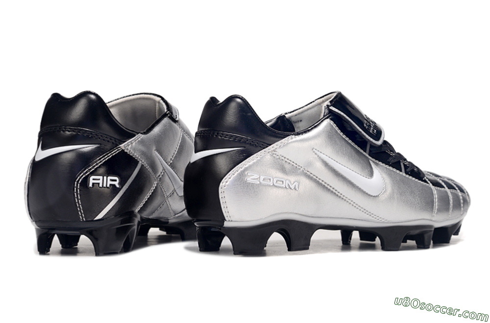 Nike Air Zoom Total 90 III FG Firm Ground Soccer Cleats - Silver/Black 6