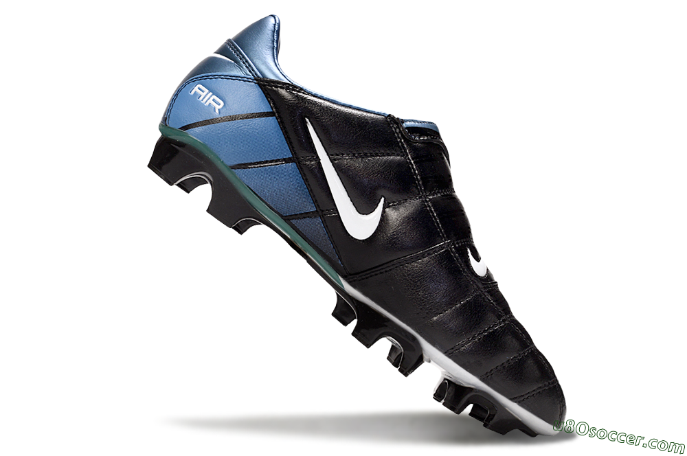 Nike Air Zoom Total 90 III FG Firm Ground Soccer Cleats - Black/Blue/White 4