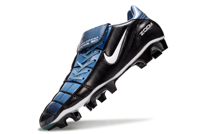Nike Air Zoom Total 90 III FG Firm Ground Soccer Cleats - Black/Blue/White