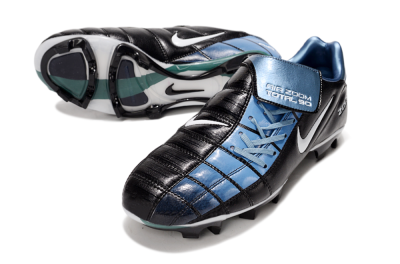 Nike Air Zoom Total 90 III FG Firm Ground Soccer Cleats - Black/Blue/White