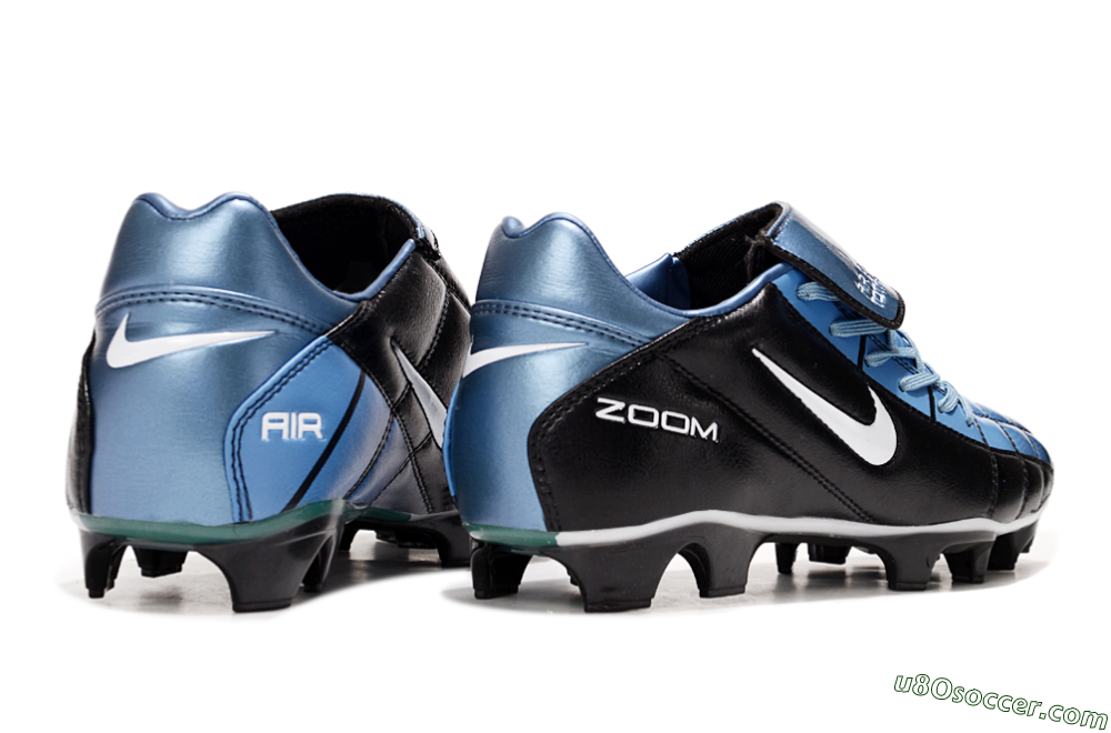 Nike Air Zoom Total 90 III FG Firm Ground Soccer Cleats - Black/Blue/White 6