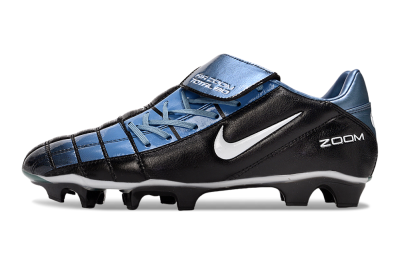 Nike Air Zoom Total 90 III FG Firm Ground Soccer Cleats - Black/Blue/White