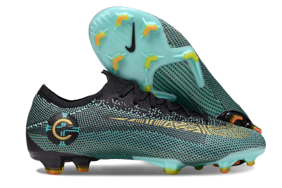 Nike Mercurial Vapor 12 Elite FG Firm Ground Soccer Cleats - Jade/Gold/Black