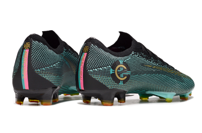 Nike Mercurial Vapor 12 Elite FG Firm Ground Soccer Cleats - Jade/Gold/Black