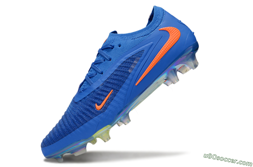 Nike Phantom 6 Low Elite FG Firm Ground Soccer Cleats - Blue/Red/Gold 5