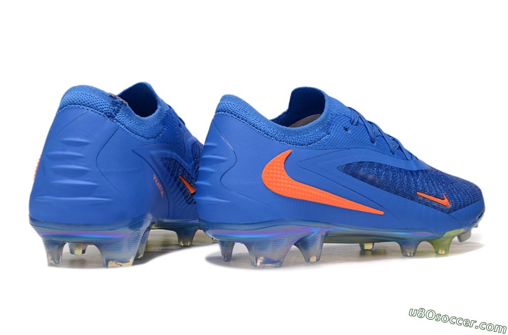 Nike Phantom 6 Low Elite FG Firm Ground Soccer Cleats - Blue/Red/Gold 6