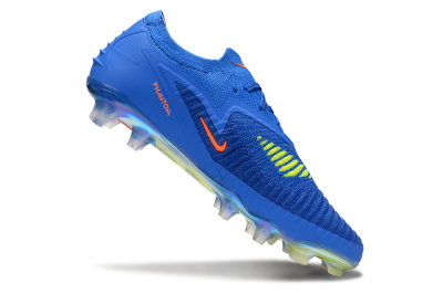 Nike Phantom 6 Low Elite FG Firm Ground Soccer Cleats - Blue/Red/Gold