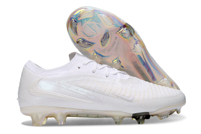 Nike Phantom 6 Low Elite FG Firm Ground Soccer Cleats - Beige/White/Gold