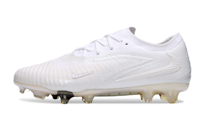 Nike Phantom 6 Low Elite FG Firm Ground Soccer Cleats - Beige/White/Gold