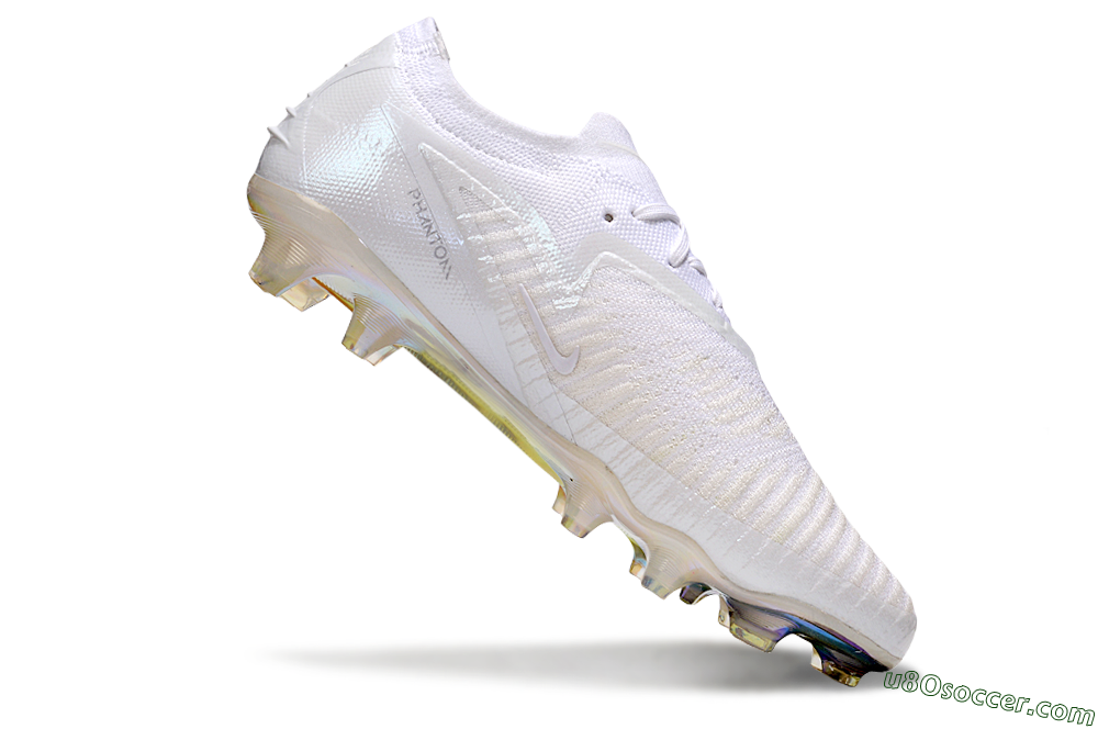 Nike Phantom 6 Low Elite FG Firm Ground Soccer Cleats - Beige/White/Gold 4