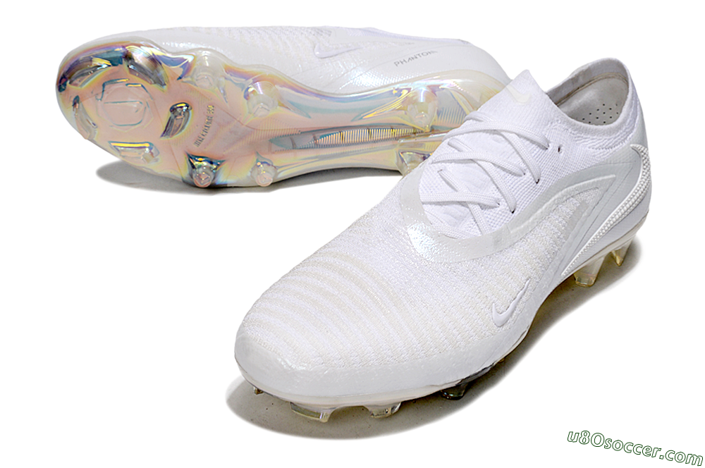 Nike Phantom 6 Low Elite FG Firm Ground Soccer Cleats - Beige/White/Gold 3