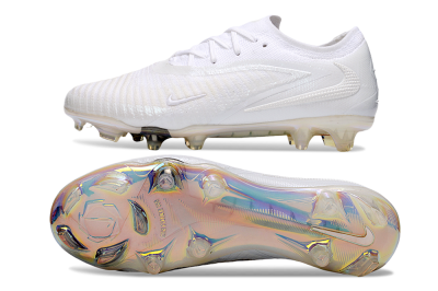 Nike Phantom 6 Low Elite FG Firm Ground Soccer Cleats - Beige/White/Gold