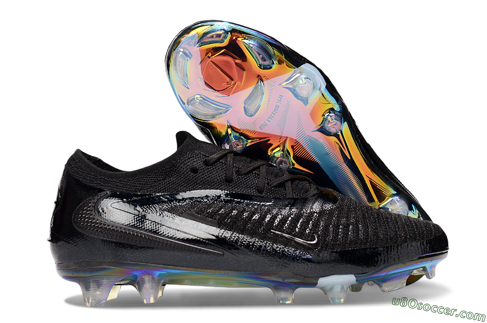 Nike Phantom 6 Low Elite FG Firm Ground Soccer Cleats - Black/Gold 1