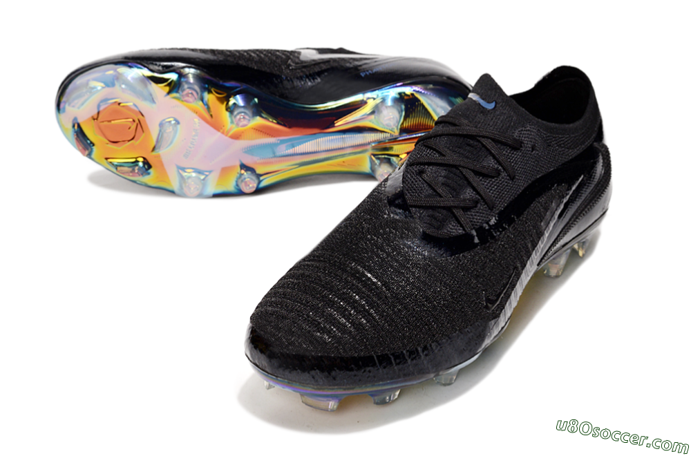 Nike Phantom 6 Low Elite FG Firm Ground Soccer Cleats - Black/Gold 3