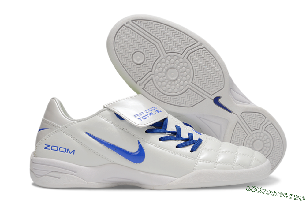 Nike Air Zoom Total 90 III IC Indoor & Futsal Soccer Shoes - White/Blue 1