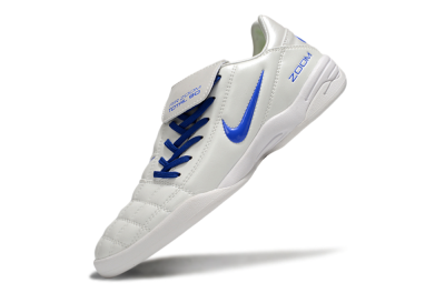 Nike Air Zoom Total 90 III IC Indoor & Futsal Soccer Shoes - White/Blue
