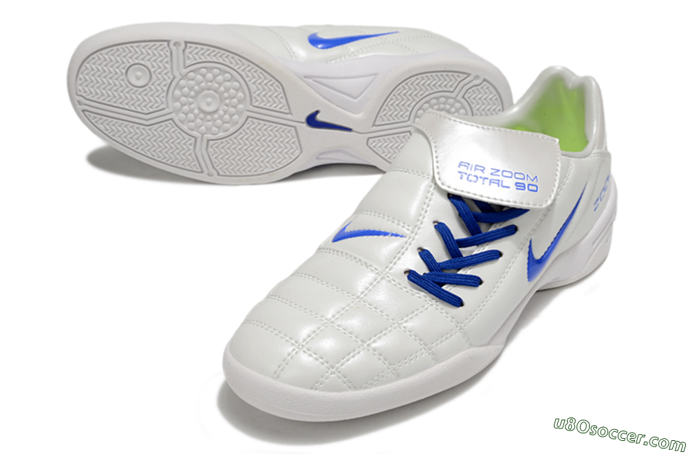Nike Air Zoom Total 90 III IC Indoor & Futsal Soccer Shoes - White/Blue 3