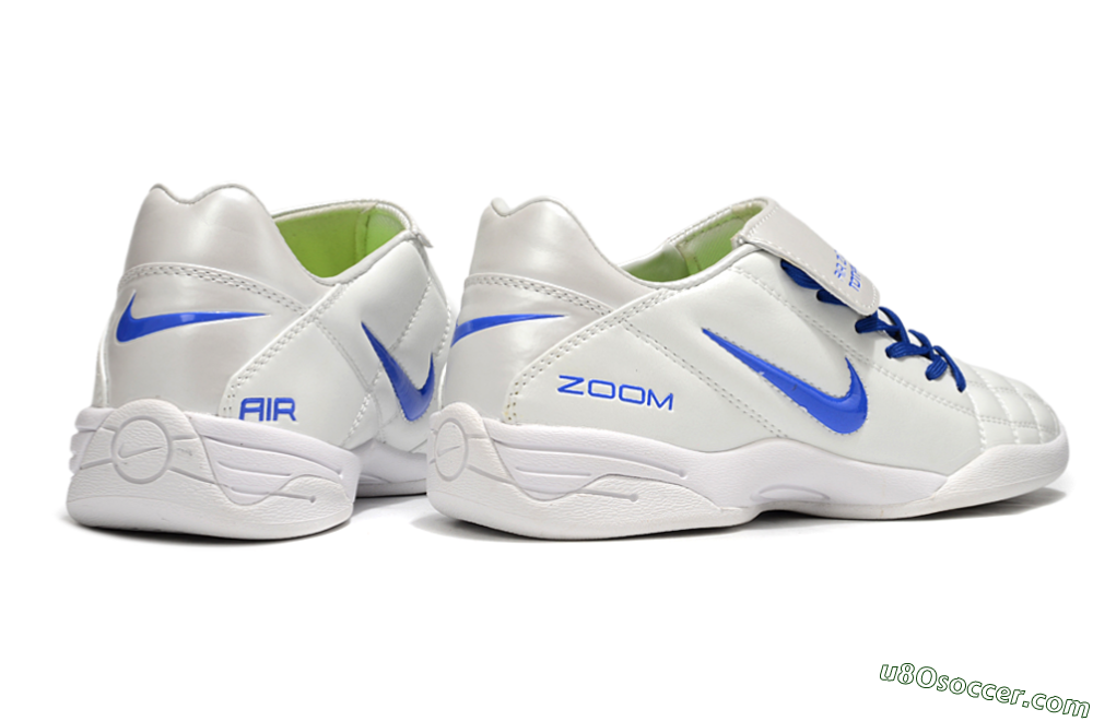 Nike Air Zoom Total 90 III IC Indoor & Futsal Soccer Shoes - White/Blue 6