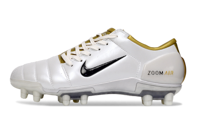 Nike Air Zoom Total 90 III FG Firm Ground Soccer Cleats - White/Black/Gold