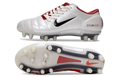 Nike Air Zoom Total 90 III FG Firm Ground Soccer Cleats - White/Black/Red
