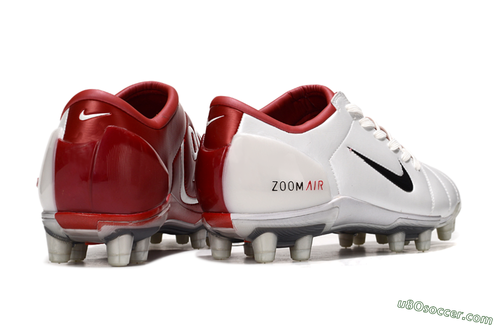 Nike Air Zoom Total 90 III FG Firm Ground Soccer Cleats - White/Black/Red 6