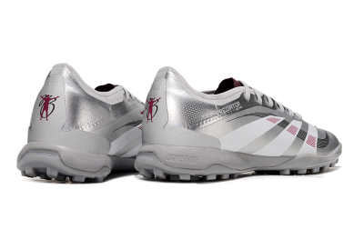 Adidas Predator 25 Elite TF Artificial Turf Soccer Shoes - Silver/White/Red