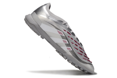 Adidas Predator 25 Elite TF Artificial Turf Soccer Shoes - Silver/White/Red