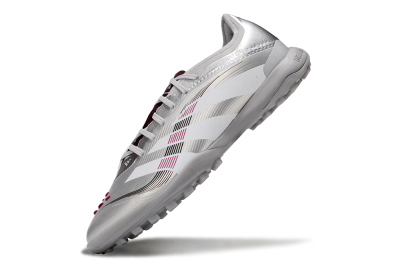 Adidas Predator 25 Elite TF Artificial Turf Soccer Shoes - Silver/White/Red
